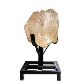 Ponta Quartzo Cristal Pedra Natural Bruto 46cm 11kg na Base