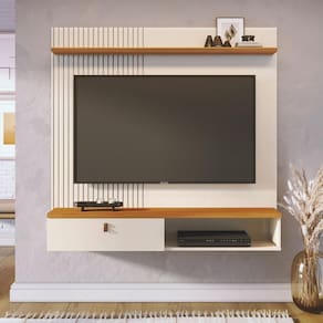 Conjunto Bancada E Mesa Centro Estocolmo Cinamomo Off White