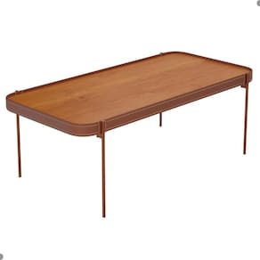 Mesa Centro Retangular Para Sala Seul Nature Cobre
