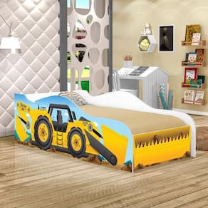 Cama Solteiro Kids Speciale Trator Com Colchão