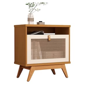 Mesa De Centro Com 1 Porta Em Ratam Renens Nature Pérola