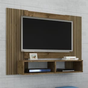 Painel Para Bridge Com Detalhe Em Ripas Madeira