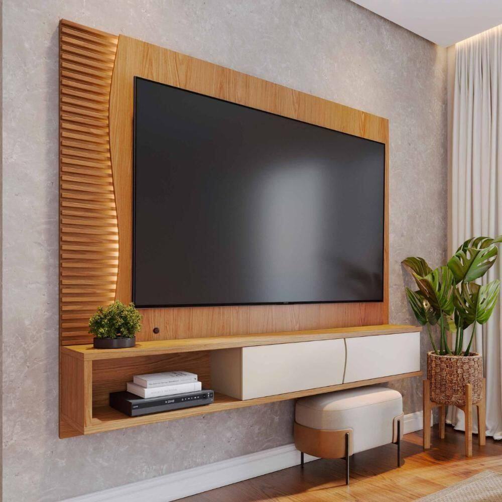 Home Suspenso Sauipe Para 65 Polegadas Off White Freijo