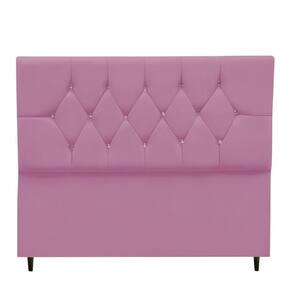 Cabeceira Estofada Cama Box King 195 Cm Suede Ayla rosa