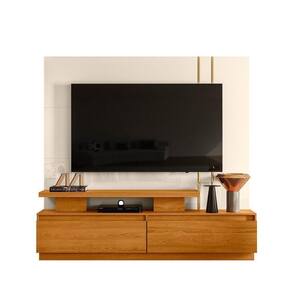 Combo Home + Painel Para 60 Polegadas New Apolo - 7 Decor Cinamomo E Off White