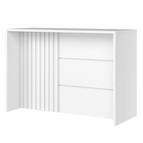 Bancada Ilha Gourmet Ripada Americana Branco - Móveis Henn Branco