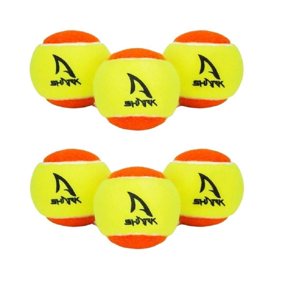 Kit 6 Bolas Beach Tennis Shark Laranja