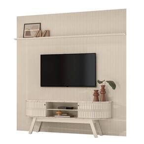 Combo Painel De 60 Polegadas + Rack New Laguna - 7 Decor Calacata E Off White