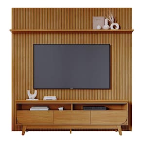 Combo Painel De 60 Polegadas + Rack Luna - 7 Decor Cumaru