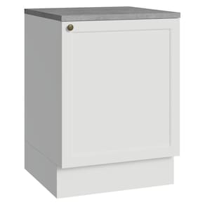 Balcão De Cozinha 60 Cm 1 Porta Branco Vik Madesa Branco
