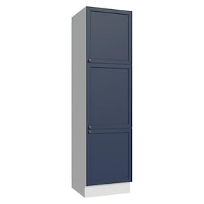 Paneleiro 60 Cm 3 Portas Vik Madesa Branco/azul