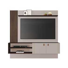 Painel para TV até 65 Polegadas Preciso JCM Móveis Off/Café Soft