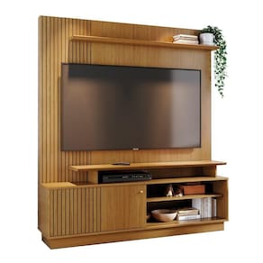 Combo Home + Painel Para 60 Polegadas Ares - 7 Decor Cumaru