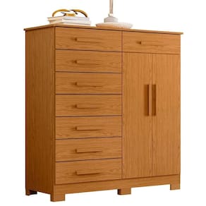 Cômoda Verona 2 Portas E 8 Gavetas Cinamomo - Móveis Albatroz Cinamomo