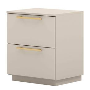 Mesa De Cabeceira 2 Gavetas Mdp Debai Fendi
