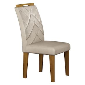 Cadeira Para Mesa De Jantar Larissa New Mdf Freijó Joli Palha - Leifer Móveis