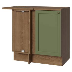 Balcão De Canto 1 Porta Rustic/verde Vik Madesa Rustic/verde