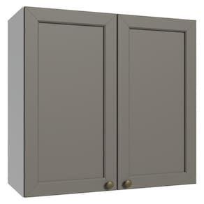 Armário Aéreo 70 Cm 2 Portas Branco/cinza Vik Madesa Branco/cinza