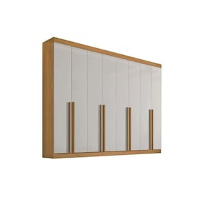 Guarda Roupa Casal 8 Portas 8 Gavetas - Daymont-cinamomo-off White - Móveis D`doro