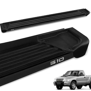 Estribo Lateral S10 Cs 1995 A 2011 Aluminio Preto A1