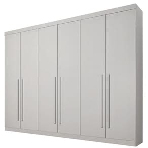 Guarda Roupa Casal 6 Portas 4 Gavetas - Uberaba-neve - Star Móveis