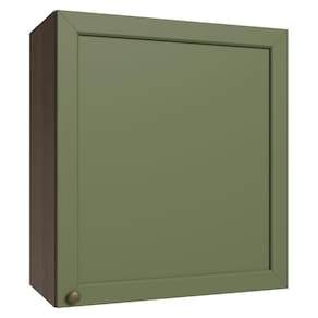 Armário Aéreo 60 Cm 1 Porta Rustic/verde Vik Madesa Rustic/verde