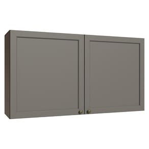 Armário Aéreo 120 Cm 2 Portas Rustic/cinza Vik Madesa Rustic/cinza