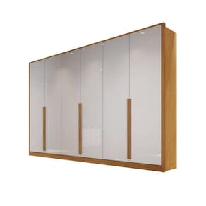 Guarda-roupa Casal 6 Portas 9 Gavetas 2,70m - Ibiza-nature-off - Bianchi Móveis
