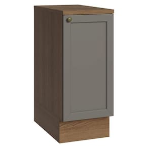 Balcão De Cozinha 35 Cm 1 Porta Rustic/cinza Vik Madesa Rustic/cinza