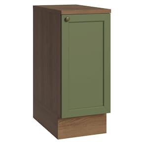 Balcão De Cozinha 35 Cm 1 Porta Rustic/verde Vik Madesa Rustic/verde