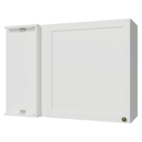 Armário Aéreo De Canto 1 Porta Branco Vik Madesa Branco