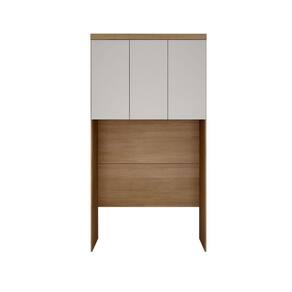 Modulado Aéreo Solteiro 3 Portas - Rizon-cumaru Off White - Móveis Horizonte