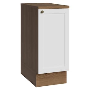 Balcão De Cozinha 35 Cm 1 Porta Rustic/branco Vik Madesa Rustic/branco