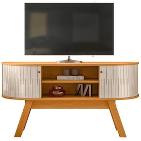 Rack Bancada 55 Pol 136 Cm Atlanta Madetec Cinamomo Off White