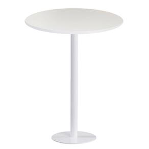 Mesa Pisa Beta Bistrô Fratini 107,50cm (a) Disco Redondo Branco Tampo Mdp Redondo Branco 80cm (l)