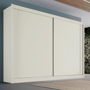 Guarda Roupa Casal 2 Portas 4 Gavetas - Creta-off White - Móveis Europa