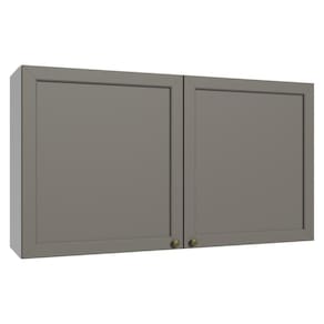 Armário Aéreo 120 Cm 2 Portas Branco/cinza Vik Madesa Branco/cinza