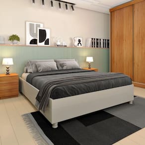 Cama Box Casal Queen - Mônaco-off White - Tcil Móveis