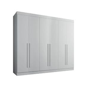 Guarda Roupa Casal 6 Portas 6 Gavetas - Diamante-branco - Leifer Móveis