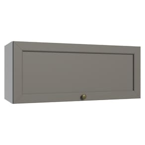 Armário Aéreo 80 Cm 1 Porta Basculante Branco/cinza Vik Madesa Branco/cinza