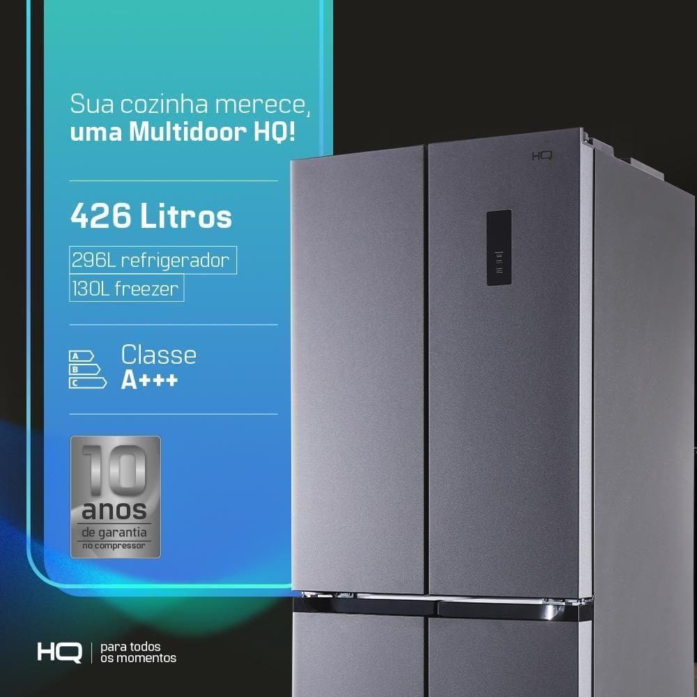 Geladeira Refrigerador HQ Frost Free Inverter | Casas Bahia