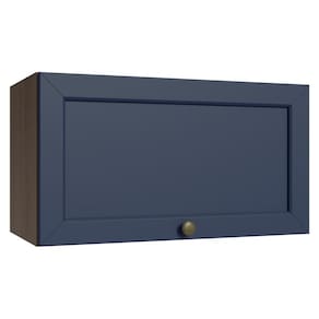 Armário Aéreo 60 Cm 1 Porta Basculante Rustic/azul Vik Madesa Rustic/azul