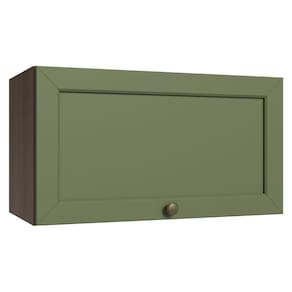 Armário Aéreo 60 Cm 1 Porta Basculante Rustic/verde Vik Madesa Rustic/verde