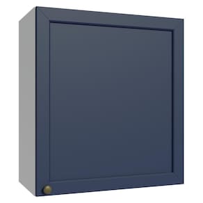Armário Aéreo 60 Cm 1 Porta Branco/azul Vik Madesa Branco/azul
