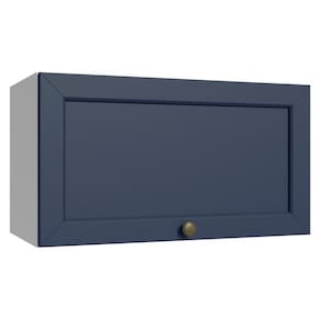 Armário Aéreo 60 Cm 1 Porta Basculante Branco/azul Vik Madesa Branco/azul