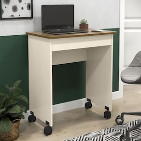 Mesa Escrivaninha Compact Not 0,70 Offwhite/freijo - Ofertamo
