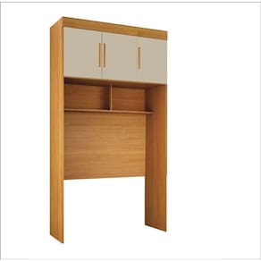 Modulado Aero Solteiro 3 Portas - Orion-cinamomo-off White - Leifer Móveis