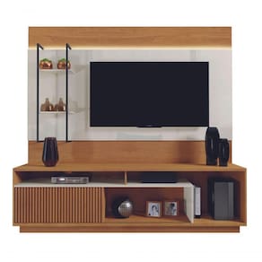 Home Para Sala De Moderno Com Led - Ravena--off White - Mavau Móveis
