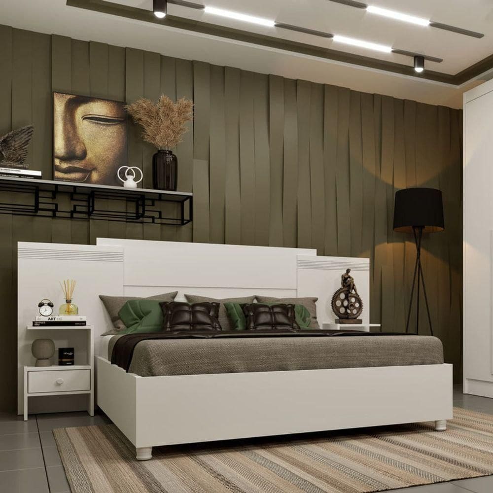 Painel Para Box Casal - Dacar-neve - Tcil Móveis