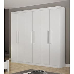 Guarda Roupa Casal 6 Portas 4 Gavetas - Belém-neve - Star Móveis